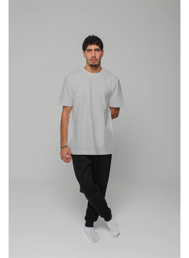 Basic Look Heavy weight textured t-shirt - Image 1